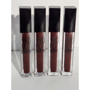 Maybelline RETRO #74 Vivid Hot Lacquer Lip Gloss - 4 pk
